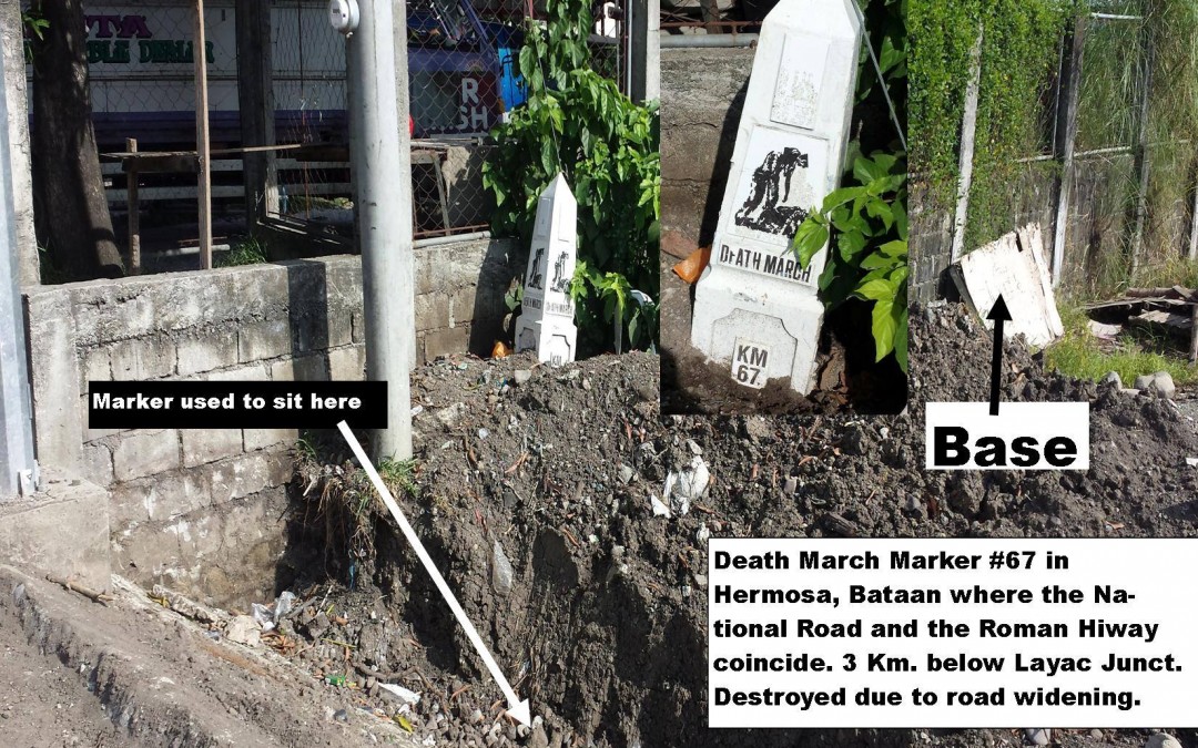 Road Work Destroys Death March Markers